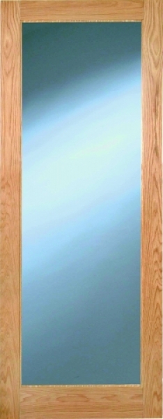 rushmore oak clear glass door